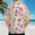 thumbnail image 6 of High Quality Hawaiian Shirts for Men Short Sleeve Aloha Beach Shirt Floral Summer Casual Button Down Shirts Blouses USXN54, 6 of 7