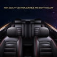 thumbnail image 4 of FlyFlise PU Leather Auto Seat Cover Universal Car Front Seat Car Seat Protector, 4 of 6