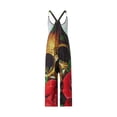 thumbnail image 4 of VISgogo Pantalones con tirantes estampados de Halloween para mujer, overoles holgados con cuello en U, S/M/L/XL/XXL VISgogo  moda, 4 of 9