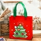 thumbnail image 5 of Bolsa navideña de tela no tejida | Adorables diseños de Papá Noel, muñeco de nieve, árbol de Navidad y ciervo | Bolsa reutilizable para guardar regalos | Diseño plegable de 22 x 22 x 9 cm, 5 of 5