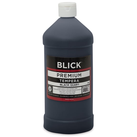 Blick Premium Grade Tempera - Black, Quart