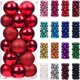 thumbnail image 2 of 24/36 piezas de bolas de Navidad, adornos para árbol de Navidad, decoración para el hogar, habitación, Año Nuevo, colgante de bola de Navidad, accesorios de bricolaje, 2 of 5