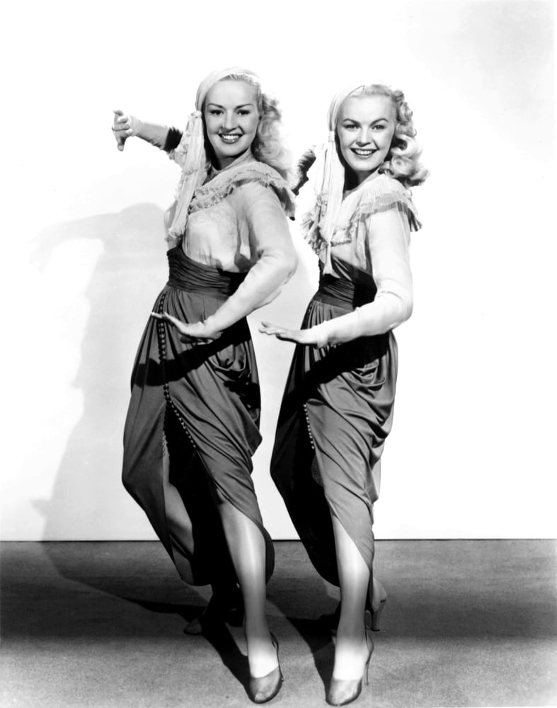 The Dolly Sisters From Left Betty Grable June Haver 1945 Tm And