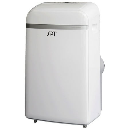 Sunpentown 12,000-BTU Portable Air Conditioner with Supplemental 11,000-BTU Heater, White,