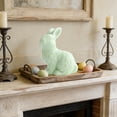 thumbnail image 6 of Xecvkr Easter Bunny Shaped Cute Home Decor Small Ceramic Ornament Crafts Realistic Flexible Desktop Living Room Study Bedroom Multi Style 1pc Green, 6 of 7