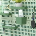 thumbnail image 6 of Pegboard Wall Organizer,Wall Organiser Board, Green Plastic Grid Wall Complete,No Damage to Wall Mount Display Shelf Organizer Kits,DIY Pegboard for Home Kitchen Bathroom Office by Casewin, 6 of 7