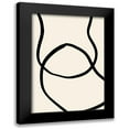 thumbnail image 1 of Artographie Studio 18x24 Black Modern Framed Museum Art Print Titled - Black Lines 04, 1 of 5