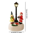 thumbnail image 3 of Light Up Christmas Mini Village Resin Figurine with Glowing Street Lamp - Holiday Desktop Ornament for Home and Office Decoration, Festive Photo Props & Christmas Gift, 3 of 6