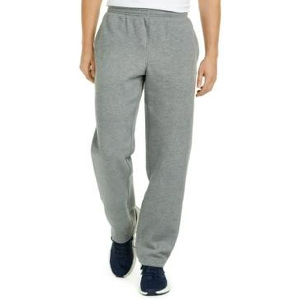 ID Ideology Mens Open-Hem Fleece Sweatpants, Choose Sz/Color Title: XXL/Light Grey Heather