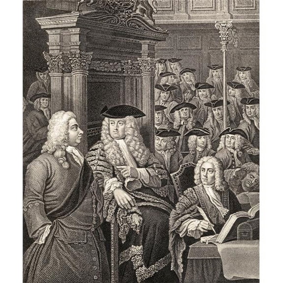 The House of Commons In Sir Robert Walpole's Administration - 13 x 16 in