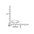 thumbnail image 5 of Natural Diamond Accent Infinity Wedding Band Stackable Engagement Ring in 14K Rose Gold Plated 925 Sterling Silver(0.04 Cttw,I-J Color,I2-I3 Clarity)-Ring Size-10, 5 of 5