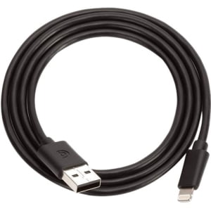 3FT USB TO LIGHTNING CABLE IN BLACK