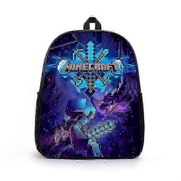 Minecraft Kid Backpack School Bag Shoulder Bag Student Bookbag Rucksack Gifts Multi-color Optional