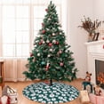 thumbnail image 7 of Rateoe Daisies Flowers Print Christmas Tree Skirt 30" for Xmas Holiday New Year Party Circle Tree Mat Ornaments Decoration, 7 of 7