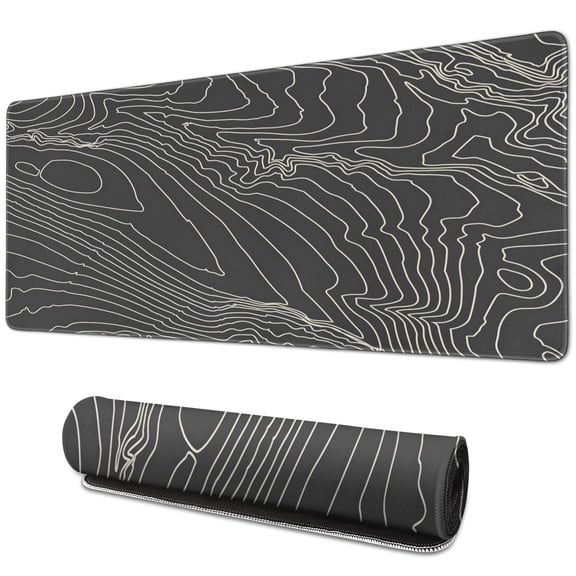 "Extended Gaming Mouse Pad (31.5x11.8 Inch): Inspiring Mountain Design, Stitched Edges, Stable Rubber Base | Great for Gamers, Office Workers & Students"