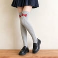 thumbnail image 2 of StSilkitty Over the Knee Socks for Girls Cute Bowknot Lightweight Soft Knit Socks School Uniform Socks Size 3-13, 2 of 5