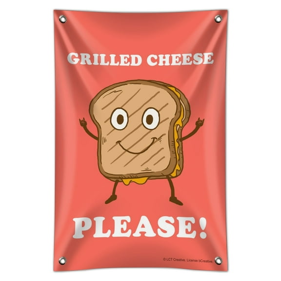 Grilled Cheese Please Sandwich Funny Humor Home Business Office Sign
