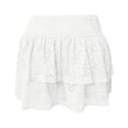 thumbnail image 6 of Skirts for Women Skirt Category Lace Tiered Skirt For Everyday Wear With Flirty Ruffle And Elegant A Line White S, 6 of 6