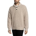 thumbnail image 2 of Superdry Shawl Collar Jumper, Beige, 2 of 6