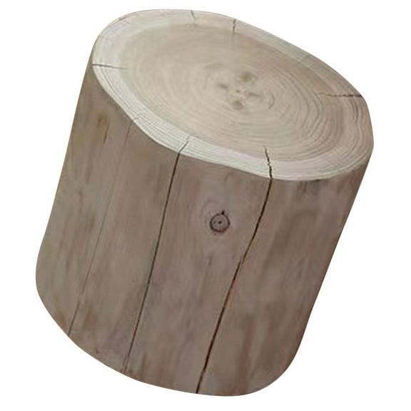 Moluckfu Shoe Changing Wood Stool Beige 1Pack 9.8x7.7x7.7in
