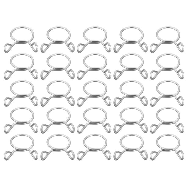 25 Pcs Abrazaderas de resorte para manguera de combustible de 12 mm para motocicleta, scooter y ATV