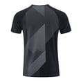thumbnail image 4 of JFOPQVSM Men’s Active Quickly Dry Crew Neck T Shirts Athletic Running Gym Workout Short Sleeve Tee Tops, 4 of 5