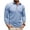 Sky Blue, variant on Men's Spring Casual Turn-Down Collar Breathable Button Long Sleeve Polo Shirt, Lightweight Top for Outdoor and Work,Black,L