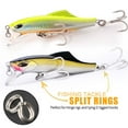 thumbnail image 5 of 100PCS Hot 16 Size High Quality Line Tackle Fish Connector Stainless Steel Fishing Split Rings Swivel Snap 1.0 X 6.5 X 9MM, 5 of 8