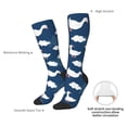 thumbnail image 4 of Rocae Cute Goose On Blue Sky for Novelty Casual compression Socks For Women Men Contrast Color Stockings, 4 of 6