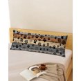 thumbnail image 2 of Gray Dog Paws Long Body Pillow Cover 20x60 Inch, Farmhouse Vintage Modern Grey Brown Wood Decorative Pillowcase with Zipper, Microfiber Pillow Protector, Soft Breathable Long Pillowcases for Women, 2 of 9