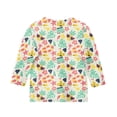 thumbnail image 4 of CCRFTGI Cute Shirts for Girls Size 7 3/4 Sleeve Fruit Print Girls Clothes Tee Tops Summer Trendy Soft Lightweight Crew Neck Shirts Multicolor 5-6 Years, 4 of 4