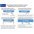 thumbnail image 4 of Awoco FM-1515SA1-M 60" Super Power 2 Speeds 2100 CFM Indoor Air Curtain with an Easy-Install Magnetic Door Switch, 4 of 8