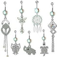 thumbnail image 3 of Cherry Pendant Belly Button Ring Drop Dangle Body Belly Piercing Fruit Belly Button Nails Belly Navel Rings Button Rings ZR, 3 of 7