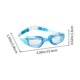 thumbnail image 3 of Gafas de natación Impermeable Protección UV antivaho Correa ajustable para adultos Niños Montura de silicona suave Lentes polarizadas con estuche 1 par Rosa Verde Azul Morado Multicolor, 3 of 6