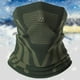 thumbnail image 4 of Ciclismo bufanda cuello polaina bicicleta suave transpirable cara cuello cubierta ejército verde verde Cubierta transpirable para el cuello y la cara., 4 of 5