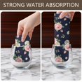 thumbnail image 4 of 2 Pcs Pioneer Flower Floral Print Pattern Kitchen Towels, Funny Microfiber Dish Towel Set, 18" X 26" Tea Towels, 4 of 6