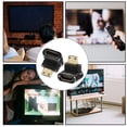 thumbnail image 3 of COOPHYA 2Pcs Professional 90 Degree Video Adapter Black for Receiver Monitor Laptop Connection, 3 of 6