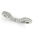 thumbnail image 1 of 14k White Gold Milgrained Border Diamond Wedding Band 1/5 cttw SZ 4.5, 1 of 2