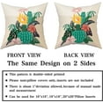 thumbnail image 5 of Tropical Plants Cactus Decorative Throw Pillow Covers Set of 2 Square Cotton Flower Leaf Farmhouse Decor Succulent Cactus Cushion Pillow Case for Home Sofa Bed Car Chair Living Room, 5 of 6