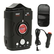 Car Radar Detector Extended Range 2.4GHz 410MHz 360 Real Time Voice Alerts Built in GPS Speed Radar Detector