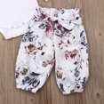 thumbnail image 3 of ZAXARRA Girl 3PCS Outfit Set,Round Neck Romper, Floral Pant, Hair Band, 3 of 5