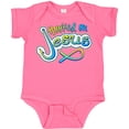 thumbnail image 3 of Inktastic Hooked on Jesus Christian Boys or Girls Baby Bodysuit, 3 of 5