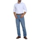 thumbnail image 2 of Camisas de vestir de rayas INSPIRE CHIC para hombres, de manga larga, con botones, en color púrpura y blanco, 2 of 5