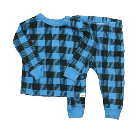 

Pre-owned Gap Boys Blue | Black 2-piece Pajamas size: 6-12 Months