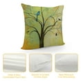 thumbnail image 4 of GOSMITH  Oil Painting Tree and Bird Throw Pillow Cases Spring Season Decoration for Home Office Square  Pillowslip,, 4 of 5