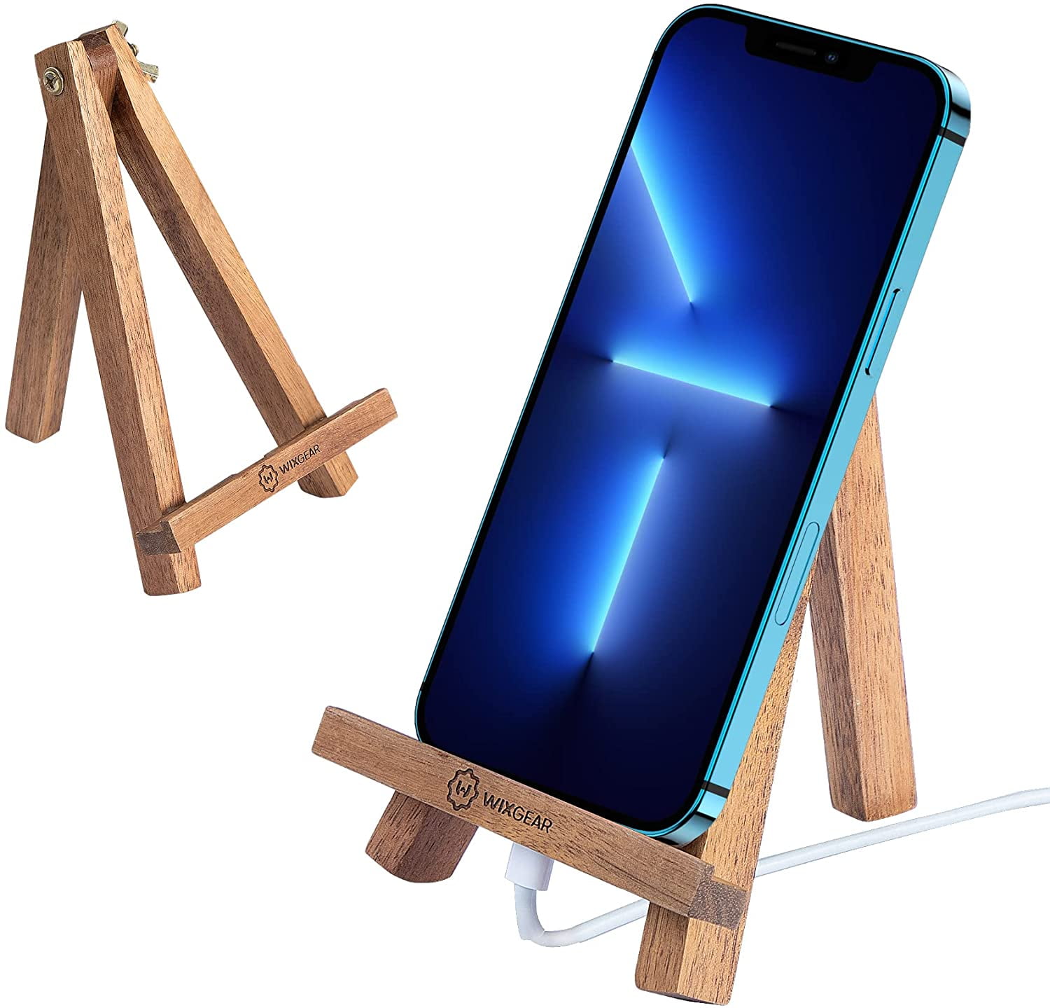 Wooden Home Made Phone Holder Hanger Phone Stand