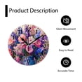 thumbnail image 4 of 12 Inch Wall Clock Battery Operated Silent Clock Decorative for Office, Kitchen, Outdoor, Living Room，Floral Oil Spring Flowers Landscape Natural, 4 of 4