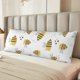 thumbnail image 2 of Balery Bee Funda Protectora para Almohada Corporal de Algodón Hipoalergénico con Cierre(55 x 21 pulgadas), Almohadas No Incluidas, 2 of 7