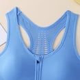 thumbnail image 5 of Qingpeng Sports Bras for Women Front Zipper High Support Sports Bras Mesh Racerback Breathable Workout Bra for Running Fitness, 5 of 5