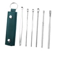 thumbnail image 2 of Limited Time Qaailabf Stainless Steel Ear Pick Set Of 6 - Leather Case Included With Ear Cleaner Spring Ear Earwax Removal Tools For Ear Care, 2 of 7